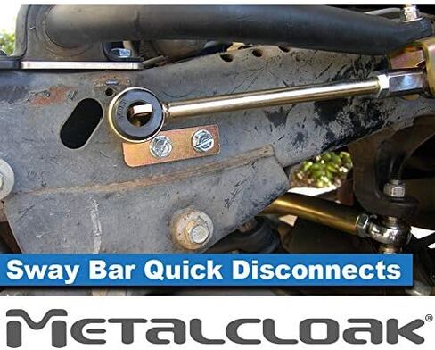 شريط أمامي للفصل السريع بواسطة Metalcloak، 10 بوصات، متوافق مع TJ(1997-2006)/LJ Wrangler، كروم الزنك الذهبي، مسمار عند التثبيت، يمتد حتى 10 بوصات، سهل التركيب in Kuwait