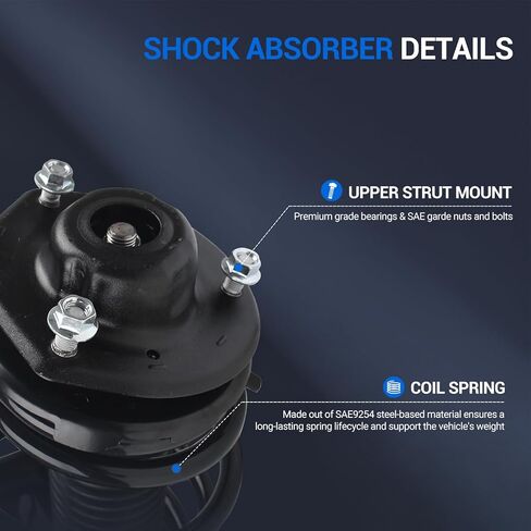 Autoround Front Complete Strut w/Coil Spring Assembly 171679 171678 Compatible with Toyota Camry 1997-2001/ Solara 1999-2003 Left and Right in Saudi Arabia