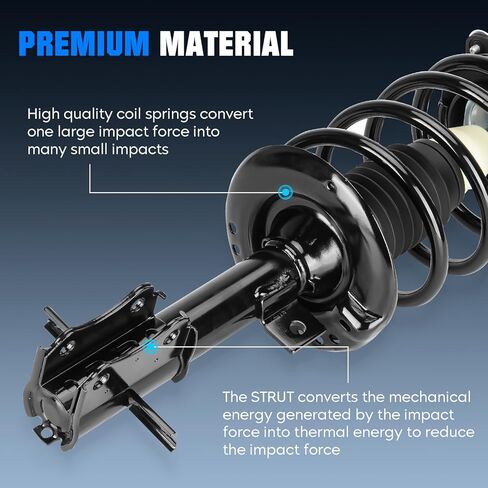 Front and Rear Coil Spring Strut and Sway Bar Links Fit for Nissan Sentra 2007-2012 ONLY 2.5L (Base, S, SL, SR), Shock Absorber and Stabilizer Replace for 172379, 172378, 5639, K750096, 6PCS in Saudi Arabia