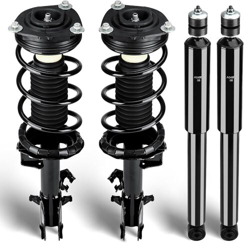 Front and Rear Struts Assembly Shock Absorber Compatible with Nissan Versa 2007-2012 (ONLY Hatchback), Replace for 172352 172351 343465, 4Pcs in Saudi Arabia