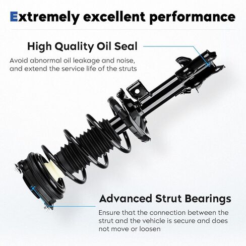 Front and Rear Struts Assembly Shock Absorber Compatible with Nissan Versa 2007-2012 (ONLY Hatchback), Replace for 172352 172351 343465, 4Pcs in Saudi Arabia