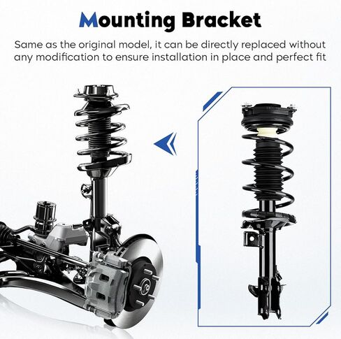 Front and Rear Struts Assembly Shock Absorber Compatible with Nissan Versa 2007-2012 (ONLY Hatchback), Replace for 172352 172351 343465, 4Pcs in Saudi Arabia