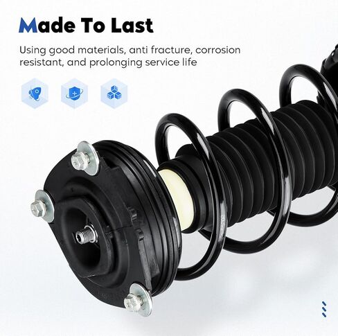 Front and Rear Struts Assembly Shock Absorber Compatible with Nissan Versa 2007-2012 (ONLY Hatchback), Replace for 172352 172351 343465, 4Pcs in Saudi Arabia