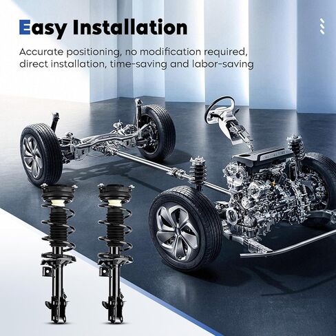 Front and Rear Struts Assembly Shock Absorber Compatible with Nissan Versa 2007-2012 (ONLY Hatchback), Replace for 172352 172351 343465, 4Pcs in Saudi Arabia