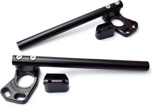 CNC Aluminum Clip ons handlebar replacement for Ninja 250R 2008-2012 Ninja 300 EX300 2013-2018,Lower over stock,better over stock in Saudi Arabia