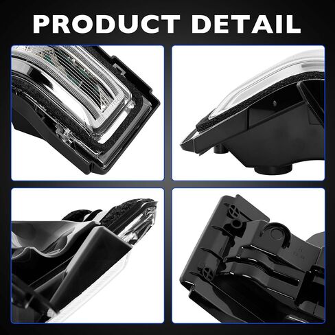 Door Towing Mirror Turn Signal Lights Indicator Fit for Ford F150 F250 F350 F450 F550 2015-2024, Replace FL34-13B382-CA FL34-13B381-CC, Driver & Passenger Side Lamps in Saudi Arabia