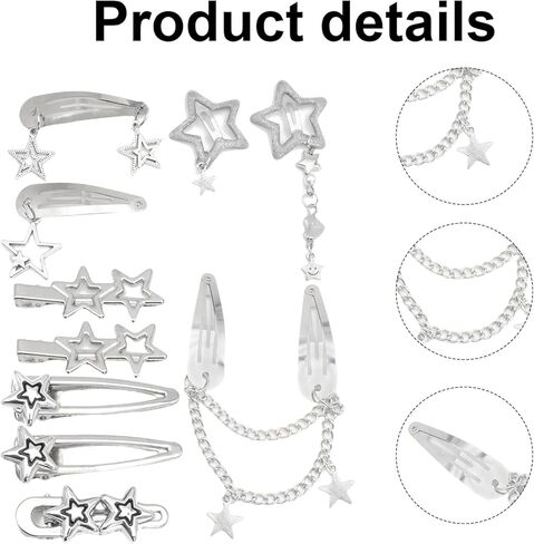 محافظ Y2k للنساء، حقيبة يد كلاسيكية بإبزيم Goth Punk Y2k، مجموعة مجوهرات ومشابك شعر، حقيبة كتف Emo للنساء in Kuwait