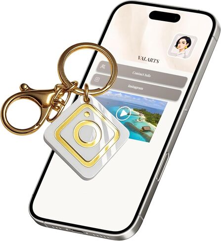 NFC VTAGID Keychain Digital Business Card – Instantly Share Contact, Instagram & Social Media – Ntag213 in Saudi Arabia