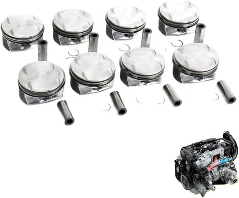 Pistons Rings Set 4.7L 5.5L M273 V8 GAS Compatible With GL550 S550 G500 GL450 S400 S450 X164 W221(4.7L) in Kuwait