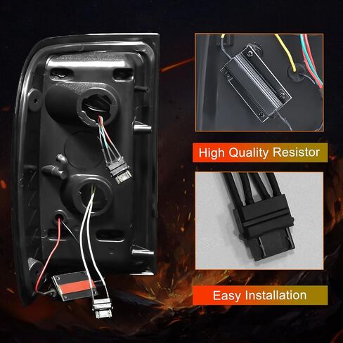 مصابيح خلفية LED كاملة متوافقة مع إشارة الانعطاف Ford Ranger 2001-2011، ضوء الفرامل، مجموعة الضوء الخلفي العكسي المدخن in Kuwait