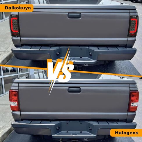 مصابيح خلفية LED كاملة متوافقة مع إشارة الانعطاف Ford Ranger 2001-2011، ضوء الفرامل، مجموعة الضوء الخلفي العكسي المدخن in Kuwait