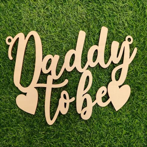 2PCS Wooden Mommy to Be & Daddy to Be Chair Signs Set, Baby Shower Chair Sign for New Mom Dad Party Baptism Gender Reveal Decorations in Kuwait