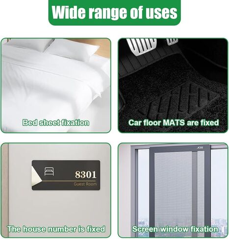 20PCS Car Mat Fixing Clips, 1" x 4" Strong Adhesive Anti-Slip Floor Mat Retainer Clip, Automotive Mat Double-Sided Strip Sticker, Universal Car Floor Pad Fastener Accessories for Rug, Mattress in Kuwait