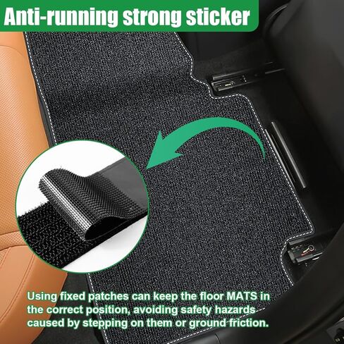 20PCS Car Mat Fixing Clips, 1" x 4" Strong Adhesive Anti-Slip Floor Mat Retainer Clip, Automotive Mat Double-Sided Strip Sticker, Universal Car Floor Pad Fastener Accessories for Rug, Mattress in Kuwait