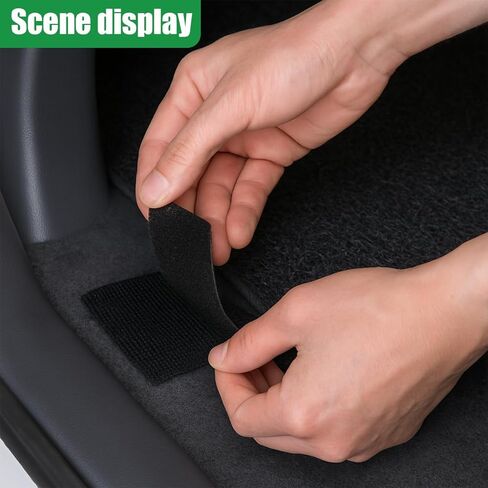 20PCS Car Mat Fixing Clips, 1" x 4" Strong Adhesive Anti-Slip Floor Mat Retainer Clip, Automotive Mat Double-Sided Strip Sticker, Universal Car Floor Pad Fastener Accessories for Rug, Mattress in Kuwait