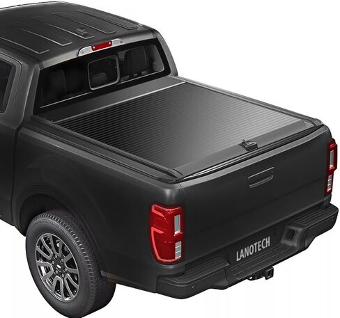 Hard Retractable Tonneau Cover for 2022-2026 Toyota Tundra 5.5' Bed | Heavy-Duty Aluminum Slats, Key Lock, Waterproof | Easy Install & T-Slot Rail System in Kuwait