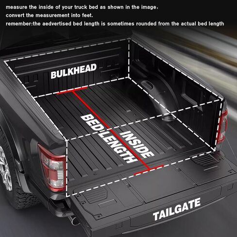 Hard Retractable Tonneau Cover for 2022-2026 Toyota Tundra 5.5' Bed | Heavy-Duty Aluminum Slats, Key Lock, Waterproof | Easy Install & T-Slot Rail System in Kuwait