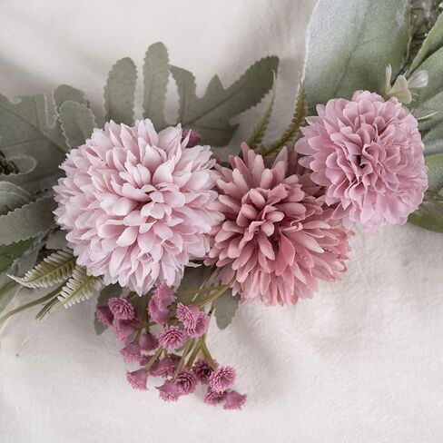 Floral Hoop Wreaths Spring Wreath for Front Door ArtificialHanging Wall Hoop Garland with Pink Clematis Tea Rose Flowers and Green Eucalyptus Leaves for Farmhouse Home in Saudi Arabia