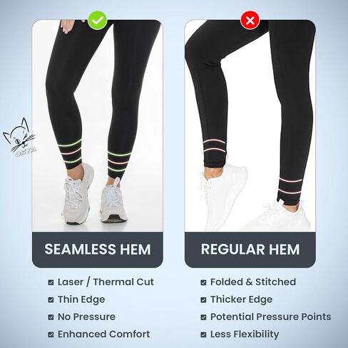 OSYA Mid Rise Leggings for Women — Soft Stretchy Comfortable Casual Everyday Leggings, All-Day Wear in Saudi Arabia