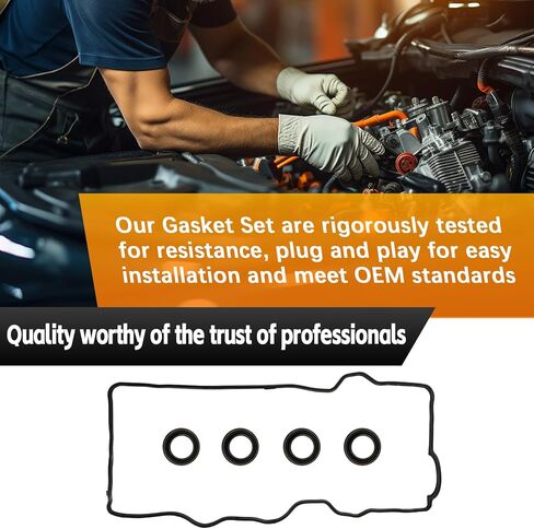 VS50304R Valve Cover Gasket Set, Engine Repair Gasket Seals Replacement Compatible with 1987-2001 Toyota Camry 1987-1999 Toyota Celica 1991-1995 Toyota MR2 RAV4 Solara 2.0L/2.2L in Kuwait