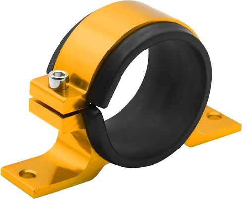 AUCELI Fuel Filter Mounting Bracket, 50mm Fuel Pump Clamp Bundle Holder, Aluminium Alloy Fuel Filter Mounting Cradle with Rubber Inner Ring, Universal Fuel Pump Bracket Car Accessories in Saudi Arabia