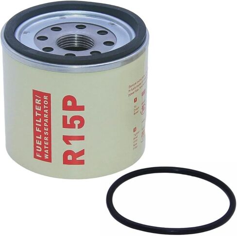 R15P Spin-On Diesel Fuel Filter Water Separator Element 30 Micron. Replace R15T Compatible with Racor 215R Series (1 PC) in Kuwait