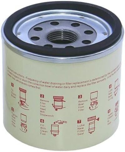 R15P Spin-On Diesel Fuel Filter Water Separator Element 30 Micron. Replace R15T Compatible with Racor 215R Series (1 PC) in Kuwait