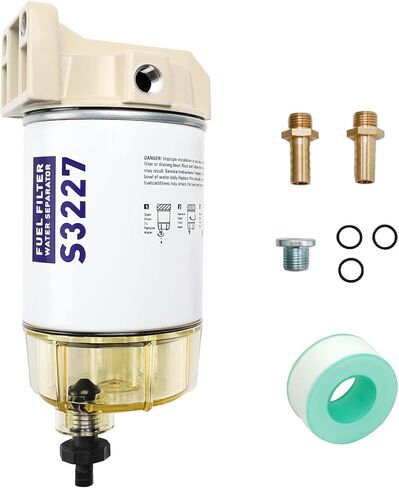 S3227 Fuel Filter Water Separator element Replacement for Mercury Marine Outboards Replaces# S3227, 320R, 490R-RAC-01, 18-7948, 9-37882, 18-7922, 18-7922-1 in Saudi Arabia