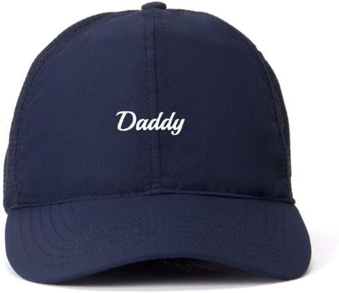 DSGN By DNA Cursive Daddy Dad Baseball Cap Embroidered Cotton Adjustable Dad Hat in Saudi Arabia