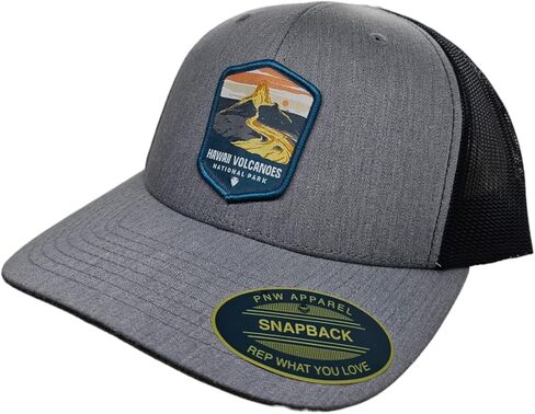 Hawaii Trucker Hat - Mesh Snapback Baseball Cap w/National Park Patch in Kuwait