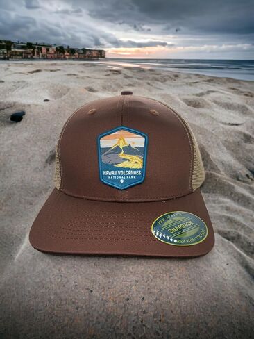 Hawaii Trucker Hat - Mesh Snapback Baseball Cap w/National Park Patch in Saudi Arabia