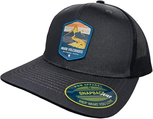 Hawaii Trucker Hat - Mesh Snapback Baseball Cap w/National Park Patch in Saudi Arabia