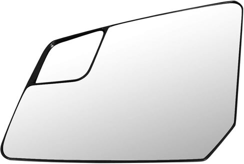 Auto Dynasty Factory Style Mirror Glass Lens with Spotter Glass Compatible with Chevy Traverse GMC Acadia 2009-2017, Driver Left Side, Silver Reflective in Saudi Arabia
