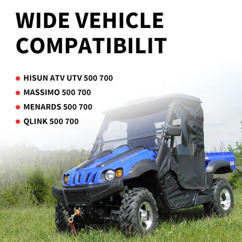 حشية غطاء الجزء الثابت لـ Hisun 500 700 ATV/UTV، متوافقة مع QLINK، Massimo MSU، Colemam Outfitter، Cud Cadet ATV/UTV، 11402-004000-0000، P004000114020000 مجموعة حشية جانبية in Kuwait