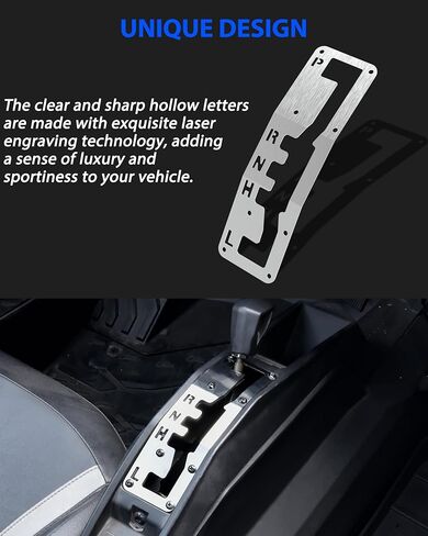 لوحة تحويل لامعة من الفولاذ المقاوم للصدأ لملحقات Can-Am Maverick Trail Sport/Commander 2018-2025، لوحة بوابة سريعة التحول من الألومنيوم المتين (فضي) in Saudi Arabia