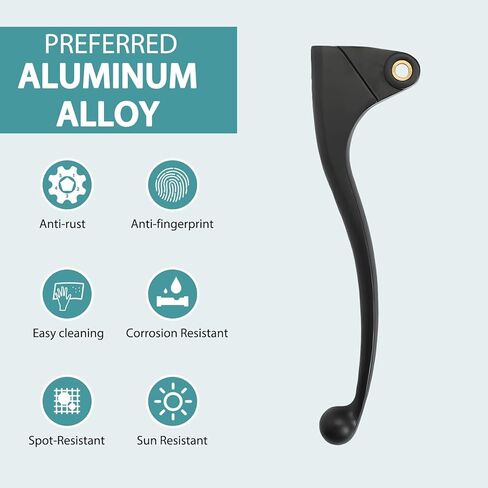 Premium Aluminum Motorcycle Clutch Lever Compatible with Kawasaki Ninja ZX6R ZX-6R ZX 6R ZX10R ZX 10R ZX-10R Z 750 R Z 1000 SX Ninja 1000 Ninja 636 -Corrosion-Resistant, Smooth Brake, Black in Saudi Arabia