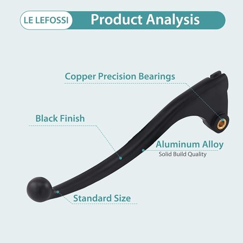 Premium Aluminum Motorcycle Clutch Lever Compatible with Kawasaki Ninja ZX6R ZX-6R ZX 6R ZX10R ZX 10R ZX-10R Z 750 R Z 1000 SX Ninja 1000 Ninja 636 -Corrosion-Resistant, Smooth Brake, Black in Saudi Arabia