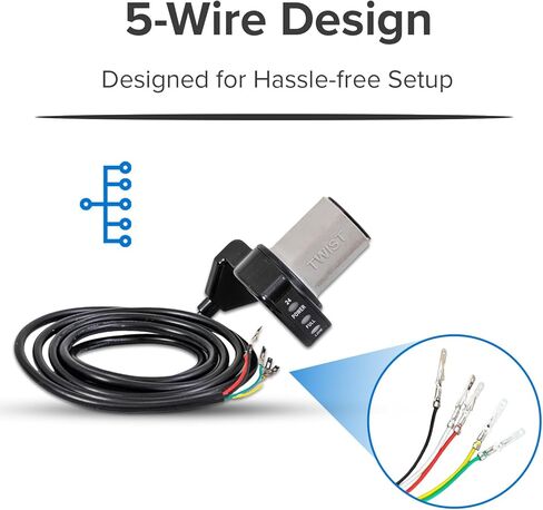 AlveyTech Variable Speed 62" 5-Wire Twist Grip Throttle for Razor iMod (Versions 1+) - Electric Scooter Hand Control Throttle Replacement in Saudi Arabia