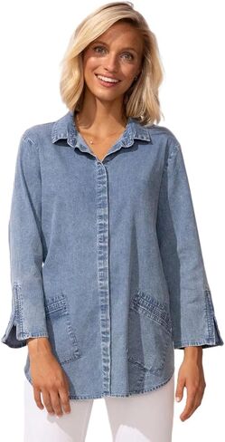 قميص هابيتات للنساء ذو ​​أكمام بسحاب مثالي للسفر - 15522 in Kuwait