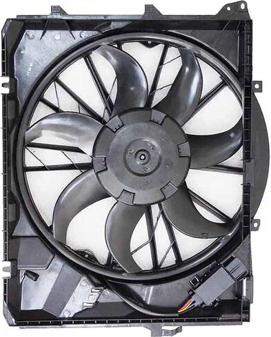 Dual Radiator and Condenser Fan Assembly Replaces# CF19024, 17427547305 for BMW 328i 3.0L 2007 2008 2009 2010 2011 2012 2013, for 128i 3.0L 2008 2009 2010 2011 2012 2013, (1x) in Saudi Arabia