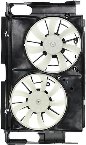 Dual Radiator and Condenser Fan Assembly Replaces# 621557, 1671136150 for Toyota RAV4 2.5L 2013 2014 2015 2016 2017 2018, (1x) in Saudi Arabia