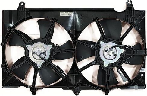 Dual Radiator and Condenser Fan Assembly Replaces# 21481EV02B, NI3115136 for Nissan 350Z 3.5L 2007 2008, (1x) in Saudi Arabia