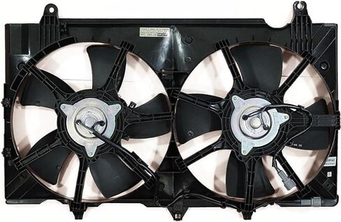 Dual Radiator and Condenser Fan Assembly Replaces# 21481EV02B, NI3115136 for Nissan 350Z 3.5L 2007 2008, (1x) in Saudi Arabia