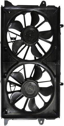 Dual Radiator and Condenser Fan Assembly Replaces# 23123633, 23123634 for Chevrolet Suburban 6.0L 2017 2018, for GMC Sierra 1500 Limited 5.3L 2019, for Cadillac Escalade 6.2L 2016 2017, (1x) in Saudi Arabia