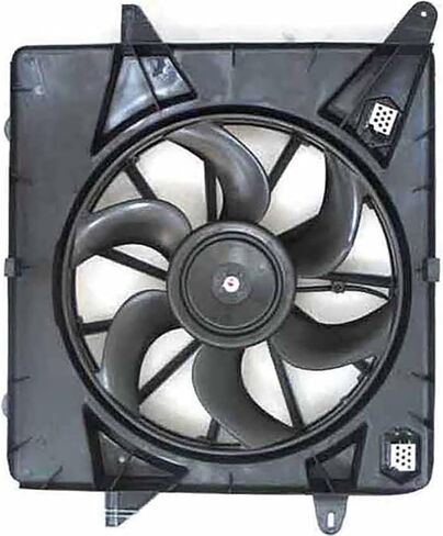 Dual Radiator and Condenser Fan Assembly Replaces# GM3115234, 20883034 for Cadillac SRX 3.6L 2012 2013 2014 2015 2016, for SRX 3.0L 2010 2011, (1x) in Saudi Arabia