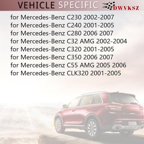مجموعة مروحة المبرد والمكثف المزدوج تحل محل # 34055012000، 2035000293 لسيارة Mercedes-Benz CLK320 3.2L 2001 2002 2003 2004 2005، لـ C240 2.6L 2001 2002 2003 2004 2005، (1x) in Saudi Arabia