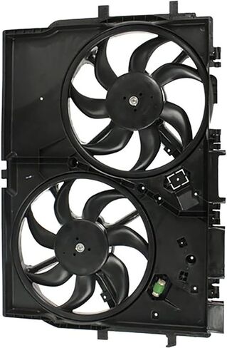 Dual Radiator and Condenser Fan Assembly Replaces# 68188994AB, 68188994AD for Ram ProMaster 1500 3.6L 2014 2015 2016 2017 2018, for ProMaster 2500 3.0L 2014 2015 2016 2017 2018, (1x) in Saudi Arabia