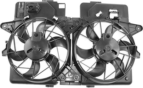 Dual Radiator and Condenser Fan Assembly Replaces# AJ0615025A, MA3115121 for Mazda Tribute 3.0L 2001 2002 2003 2004 2005 2006, for Ford Escape 3.0L 2001 2002 2003 2004, (1x) in Saudi Arabia