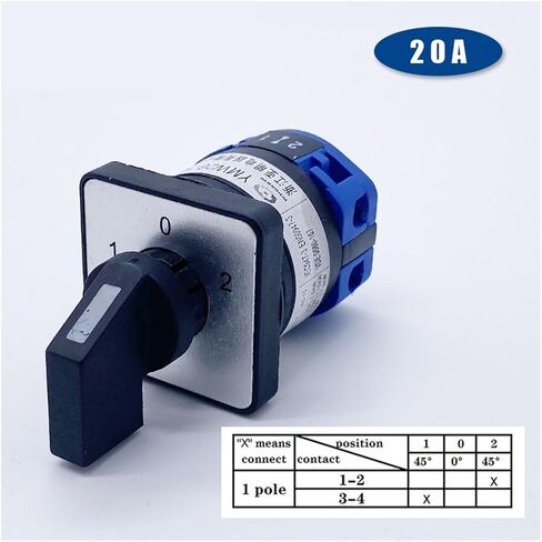 YMW26 LW26-10/1 Universal Transfer Rotary Cam Switch 10A One Level Section Double Power Supply Switching Reversing Combination in Kuwait