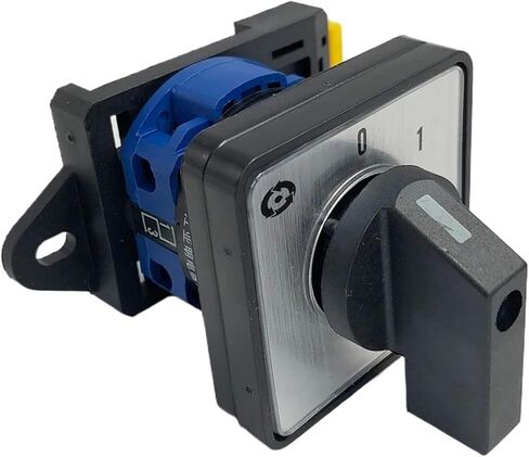 LW26-20/1 DIN Mounted ON-Off Rotary Switch Knob 2 Position 0-1 Changeover Cam Switches 20A 1 Pole 4 Terminals Control Circuit in Kuwait